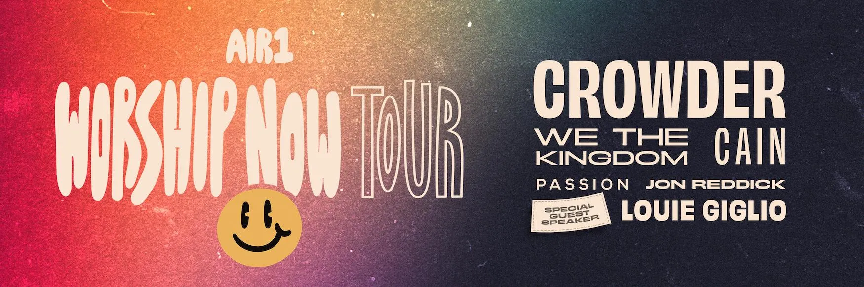 Air1 Worship Now: Crowder, We The Kingdom, Cain, Passion & Jon Reddick